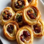 Savory Palmiers with Brie and Cranberry First Image First Image