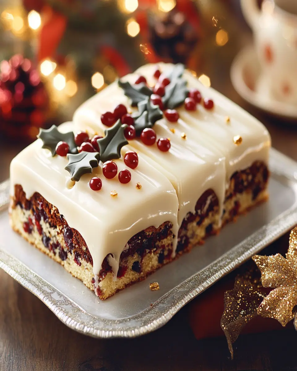 Easy Christmas Cake Traybake First Image First Image