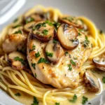 Irresistible Chicken Piccata with Pasta & Mushrooms Recipe First Image First Image