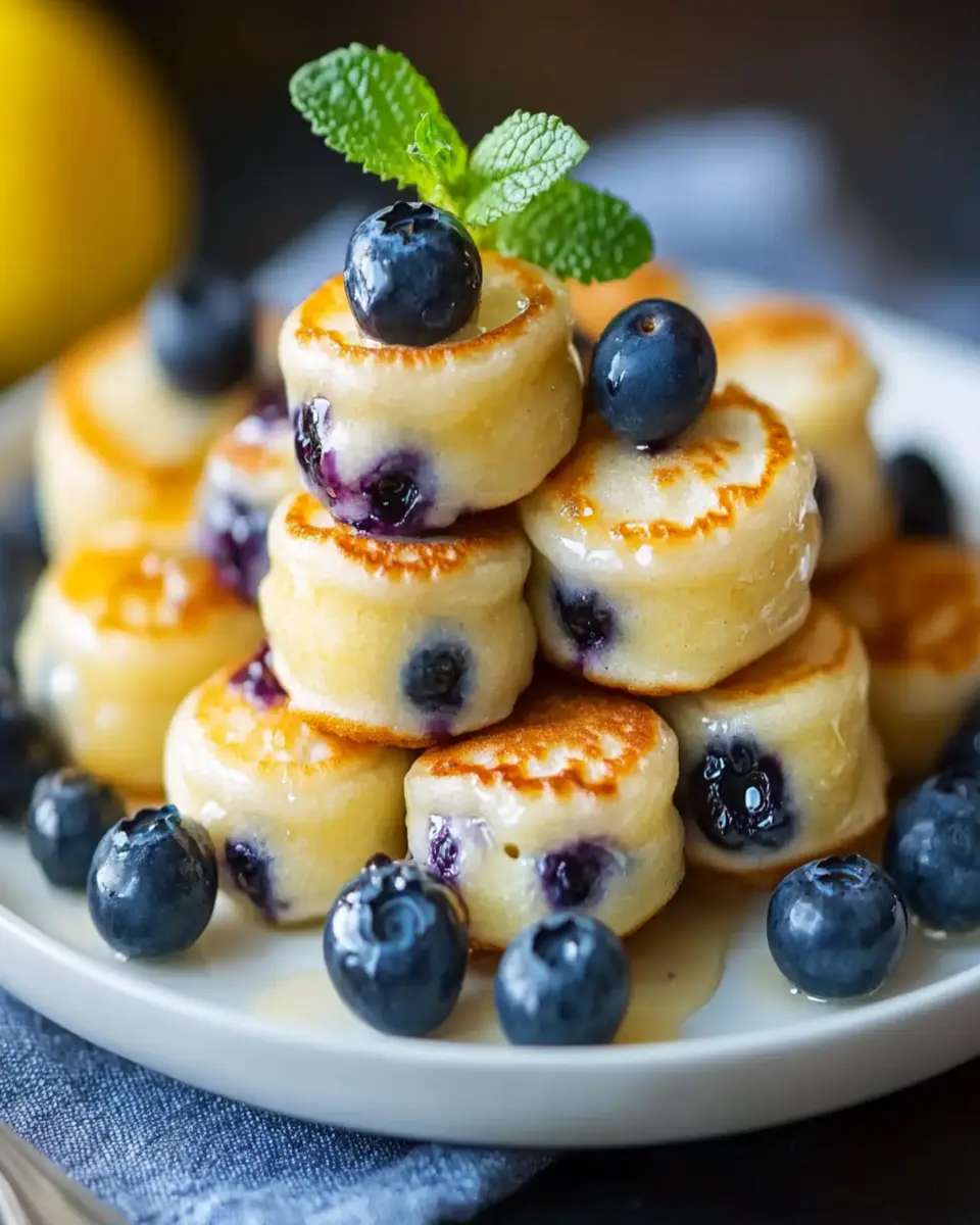 Blueberry Lemon Pancake Bites First Image First Image