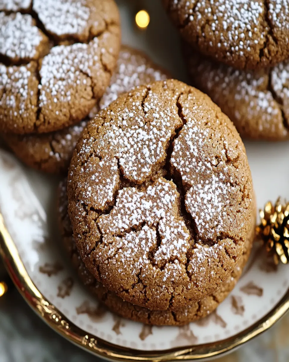 Irresistible Spiced Molasses Crinkle Cookies Recipe First Image First Image