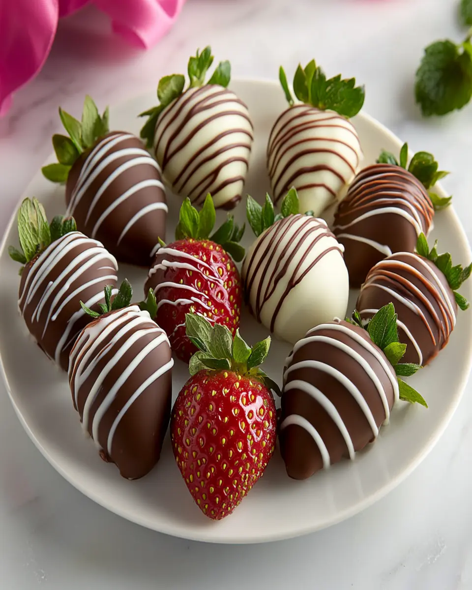 Valentine Chocolate-Covered Strawberries : Romantic & Irresistibly Easy First Image First Image