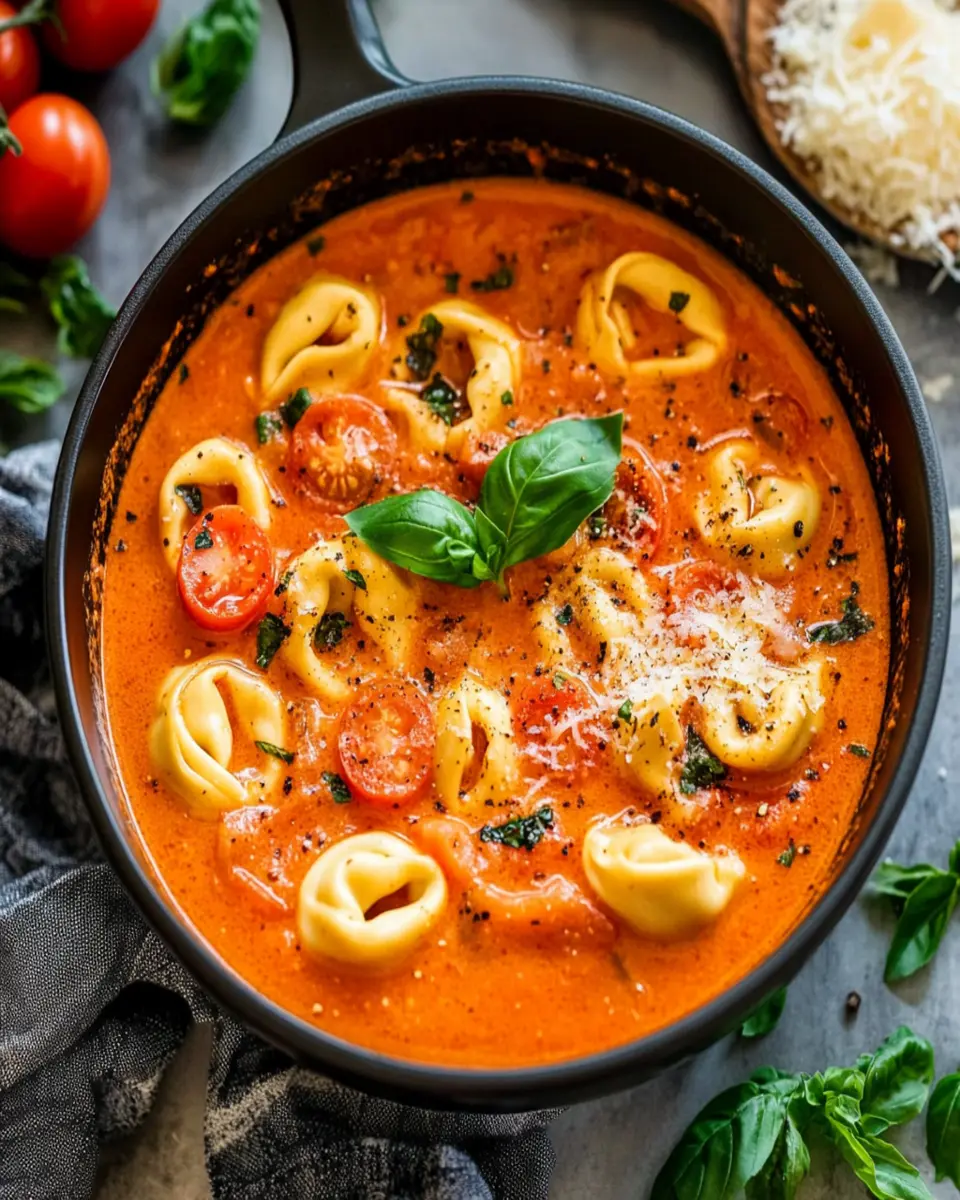 Creamy Tomato Tortellini Soup First Image First Image