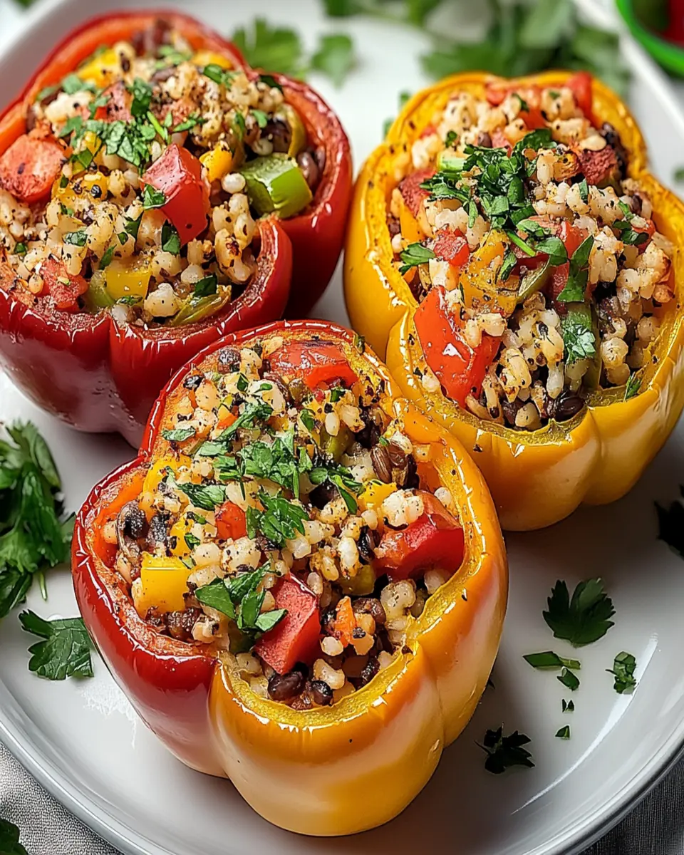 Savory Slow Cooker Stuffed Bell Peppers Recipe Delight First Image First Image