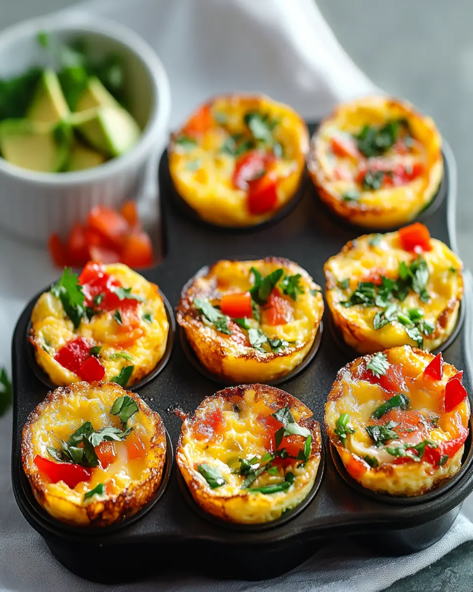 Mini Breakfast Omelets in a Muffin Tin (Easy Make-Ahead Recipe) First Image First Image