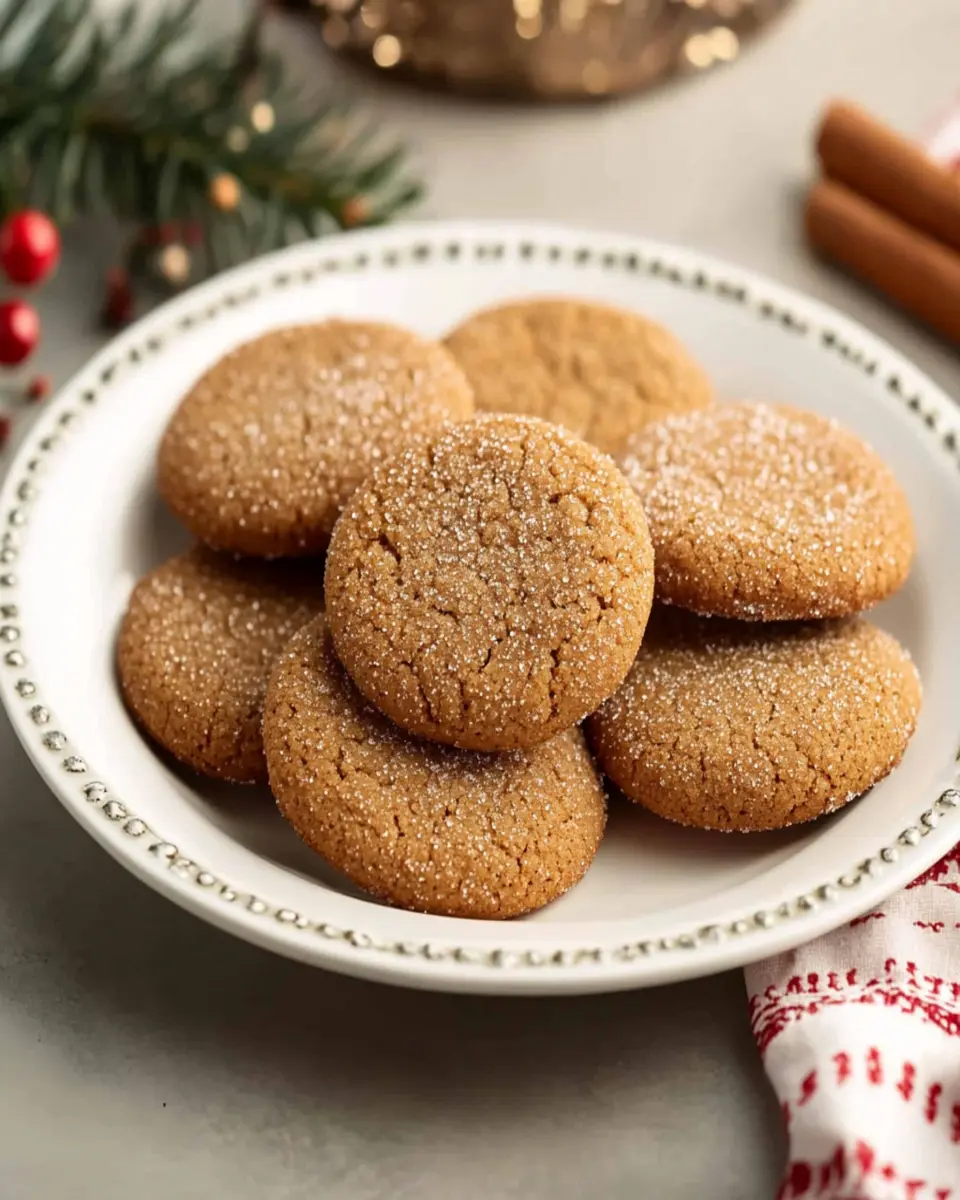 Gingersnap Cookies First Image First Image