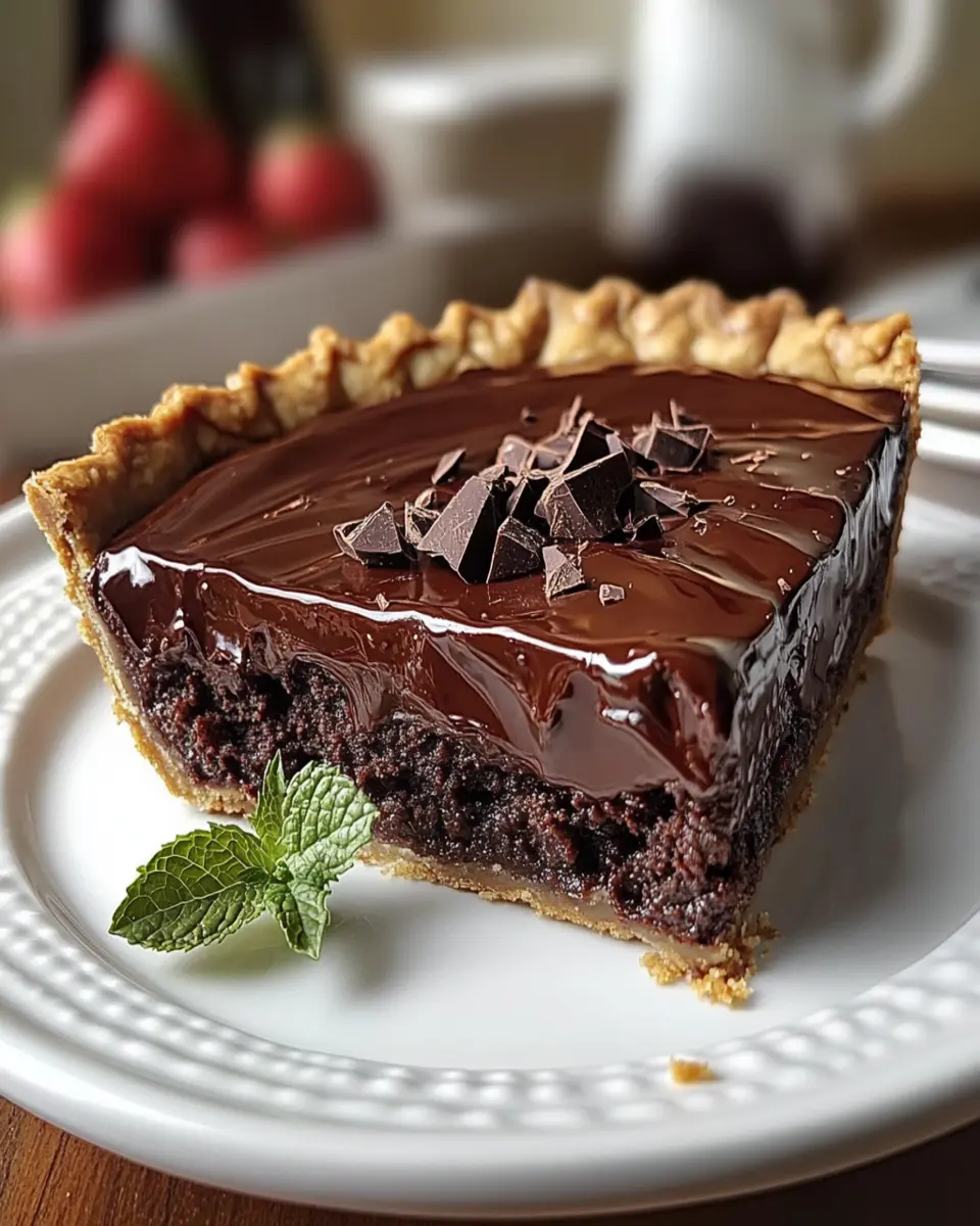 Gooey Brownie Pie – Decadent Chocolate Dessert Recipe First Image First Image