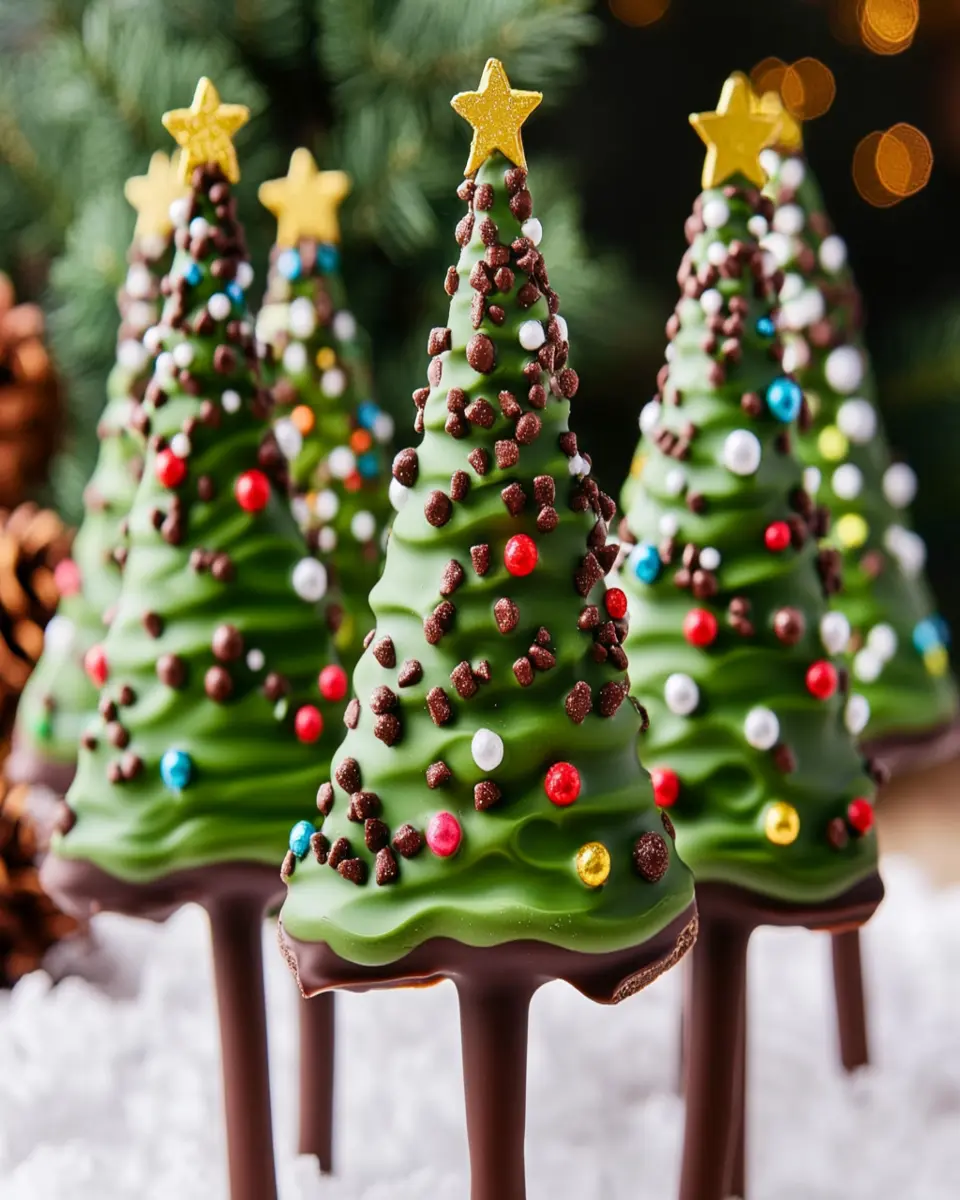 Christmas Chocolate Trees First Image First Image