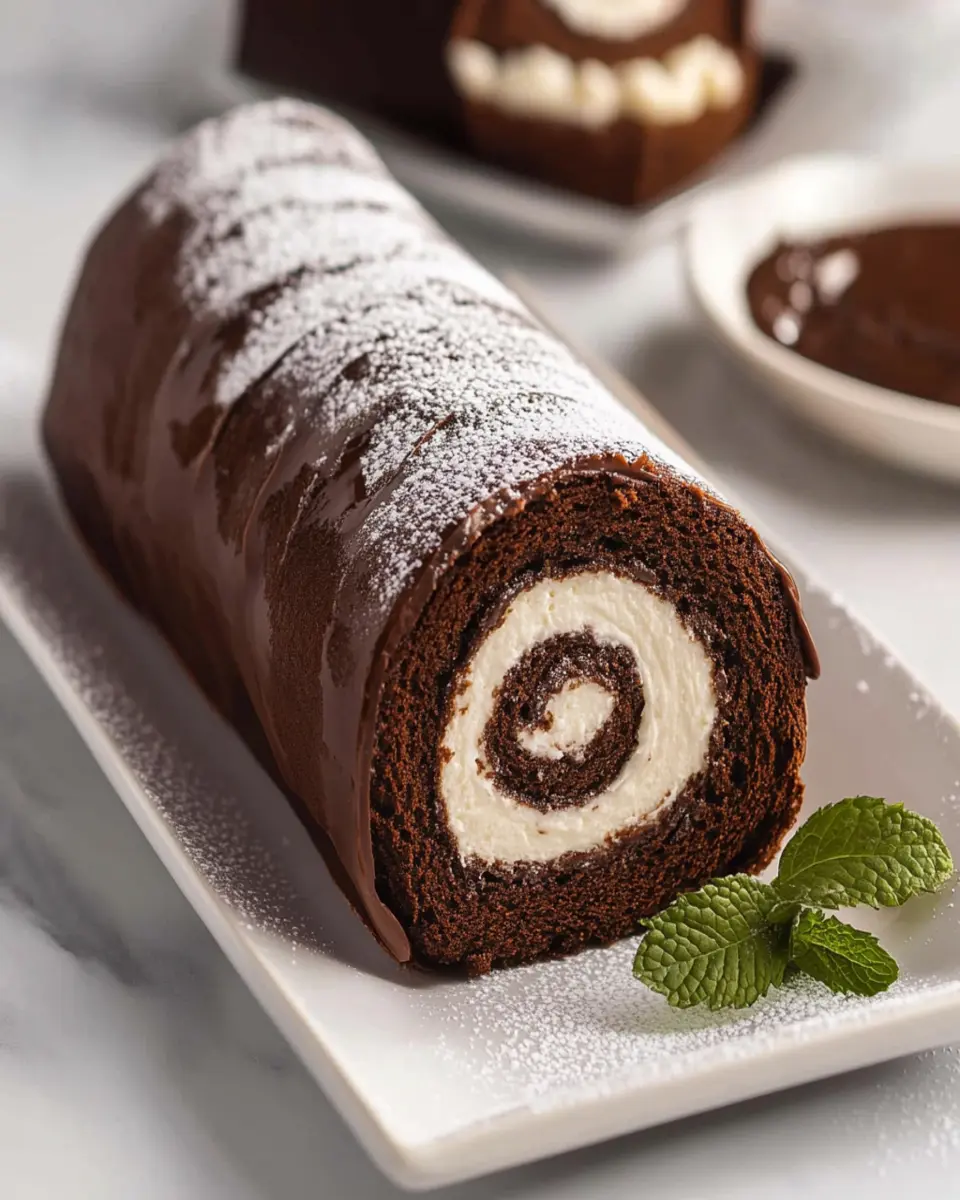 Chocolate Swiss Roll First Image First Image
