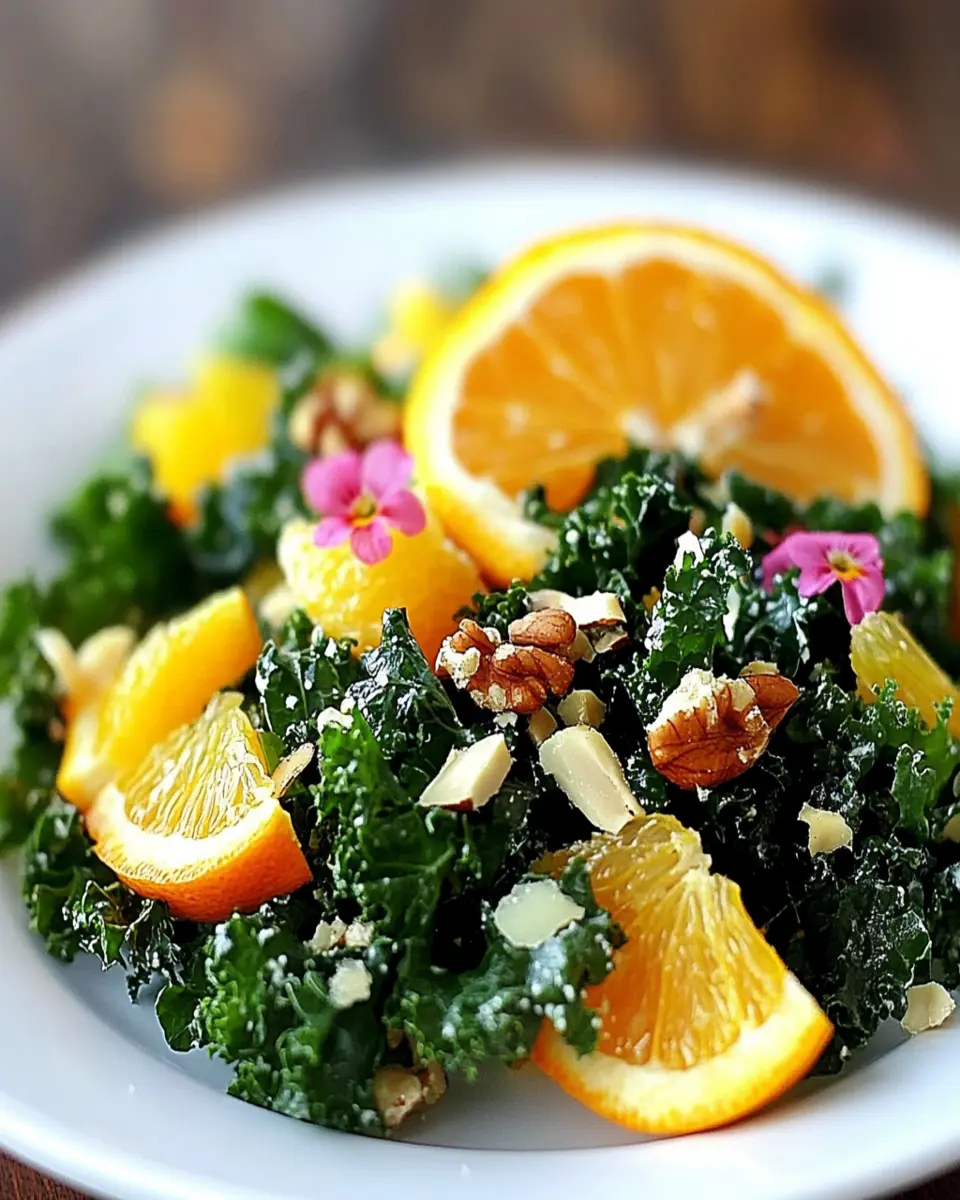 Zesty Fresh Kale and Citrus Salad: A Flavorful Delight First Image First Image