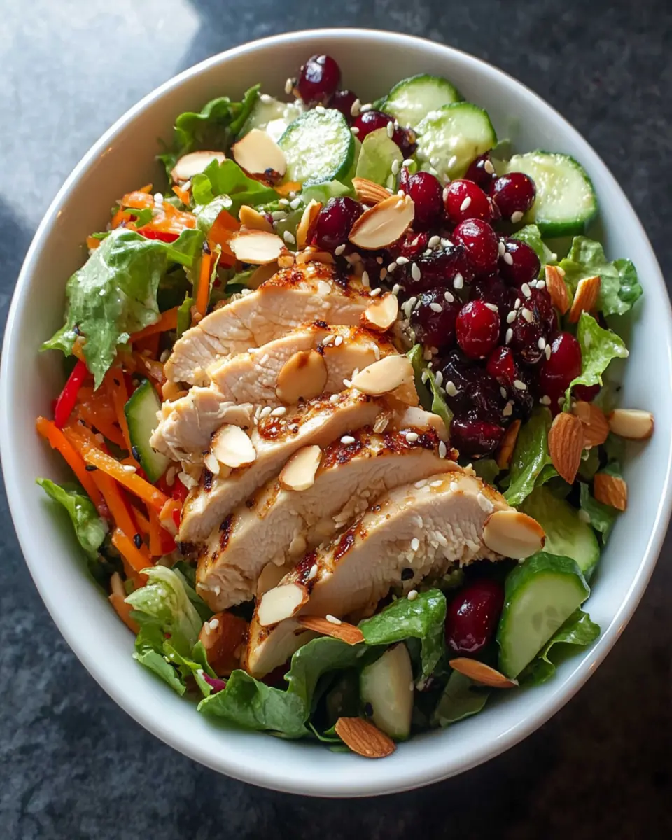 Asian Chicken Cranberry Salad: Quick & Delicious Recipe First Image First Image