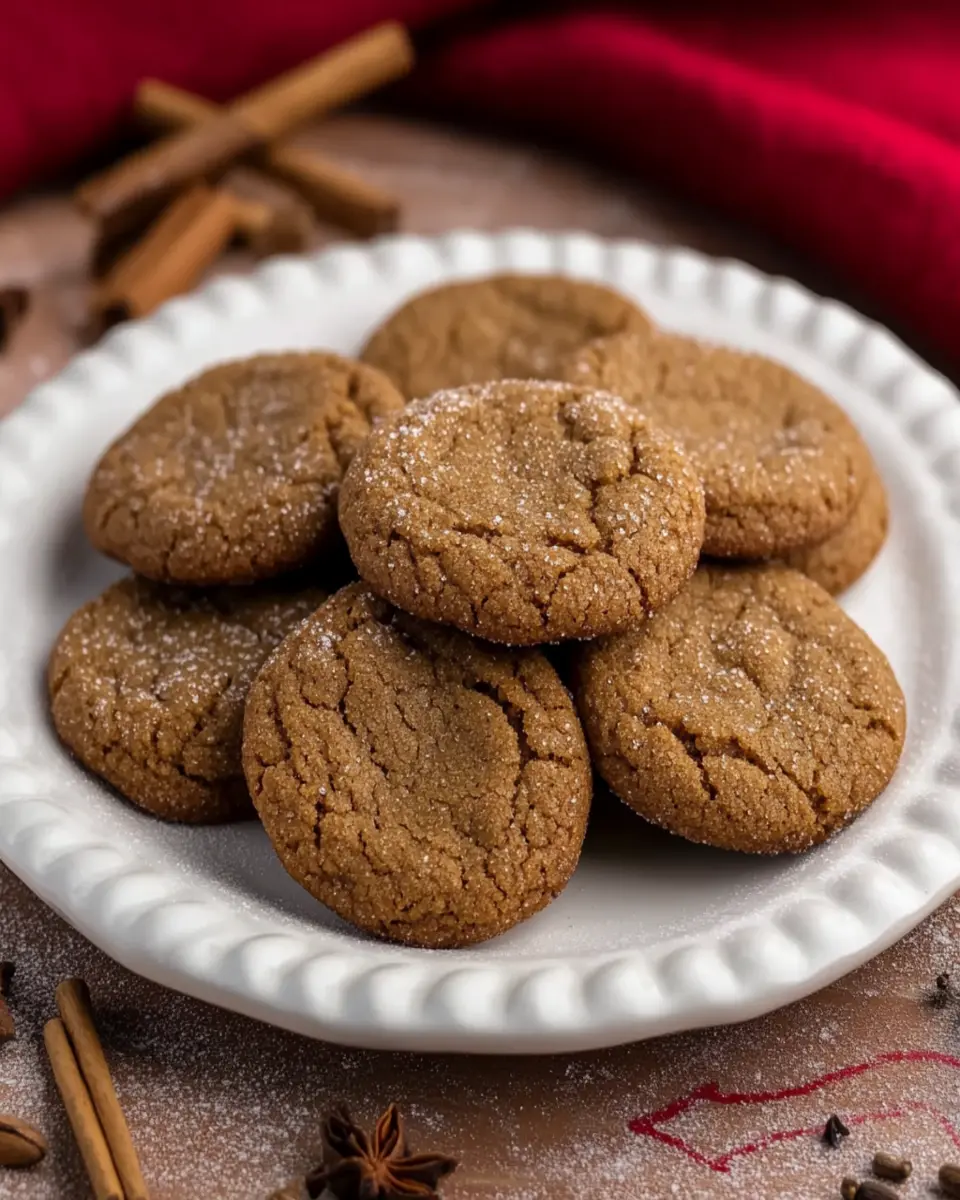 Ginger Molasses Cookies First Image First Image