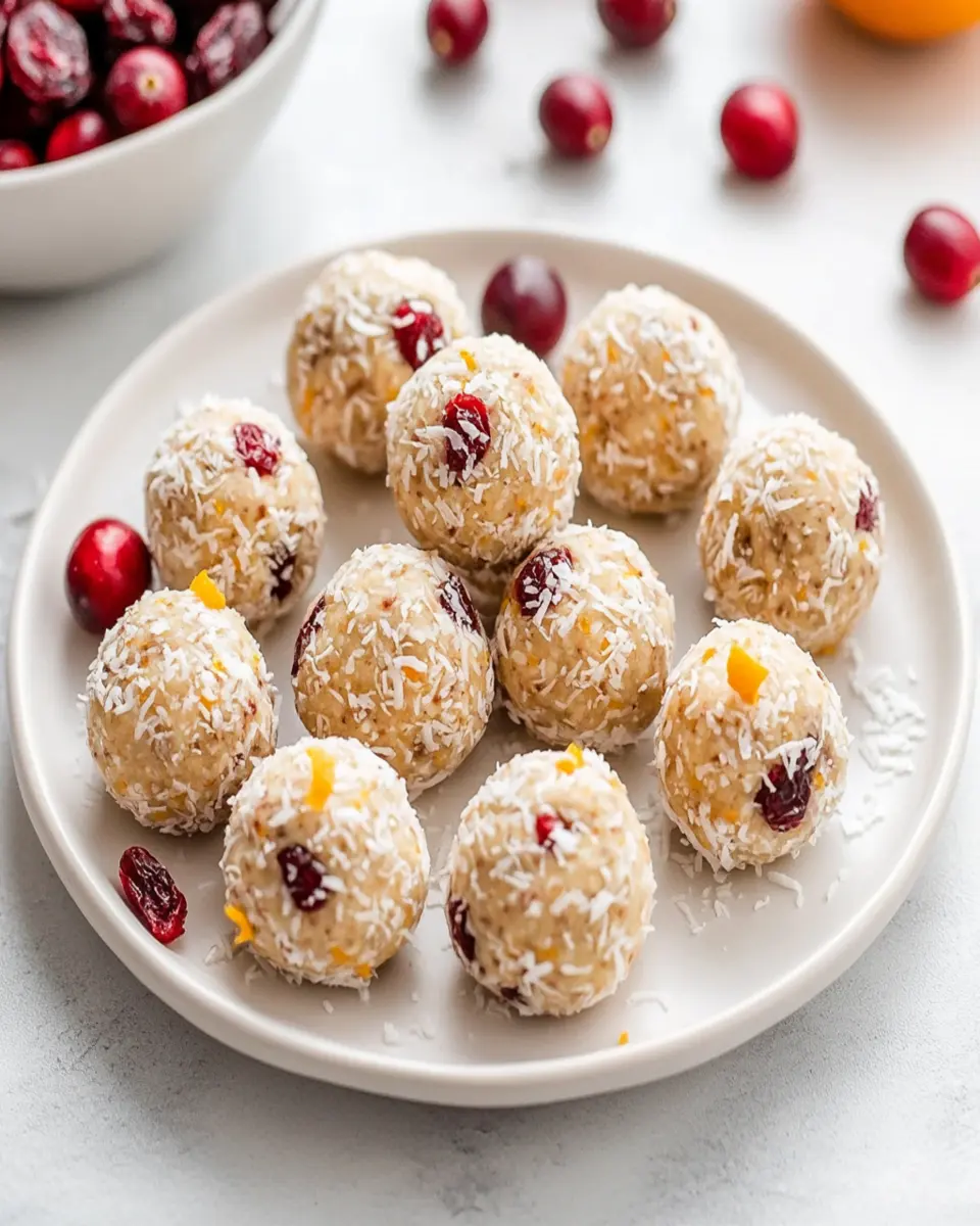 Cranberry Orange Protein Balls First Image First Image