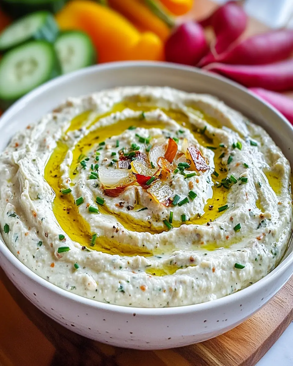 Irresistible Roasted Onion and Garlic Dip Recipe First Image First Image