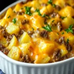 Cheesy Beef & Frozen Potato Casserole First Image First Image