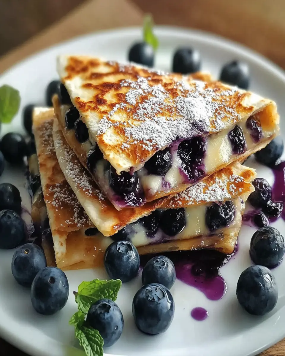 Blueberry Breakfast Quesadilla First Image First Image