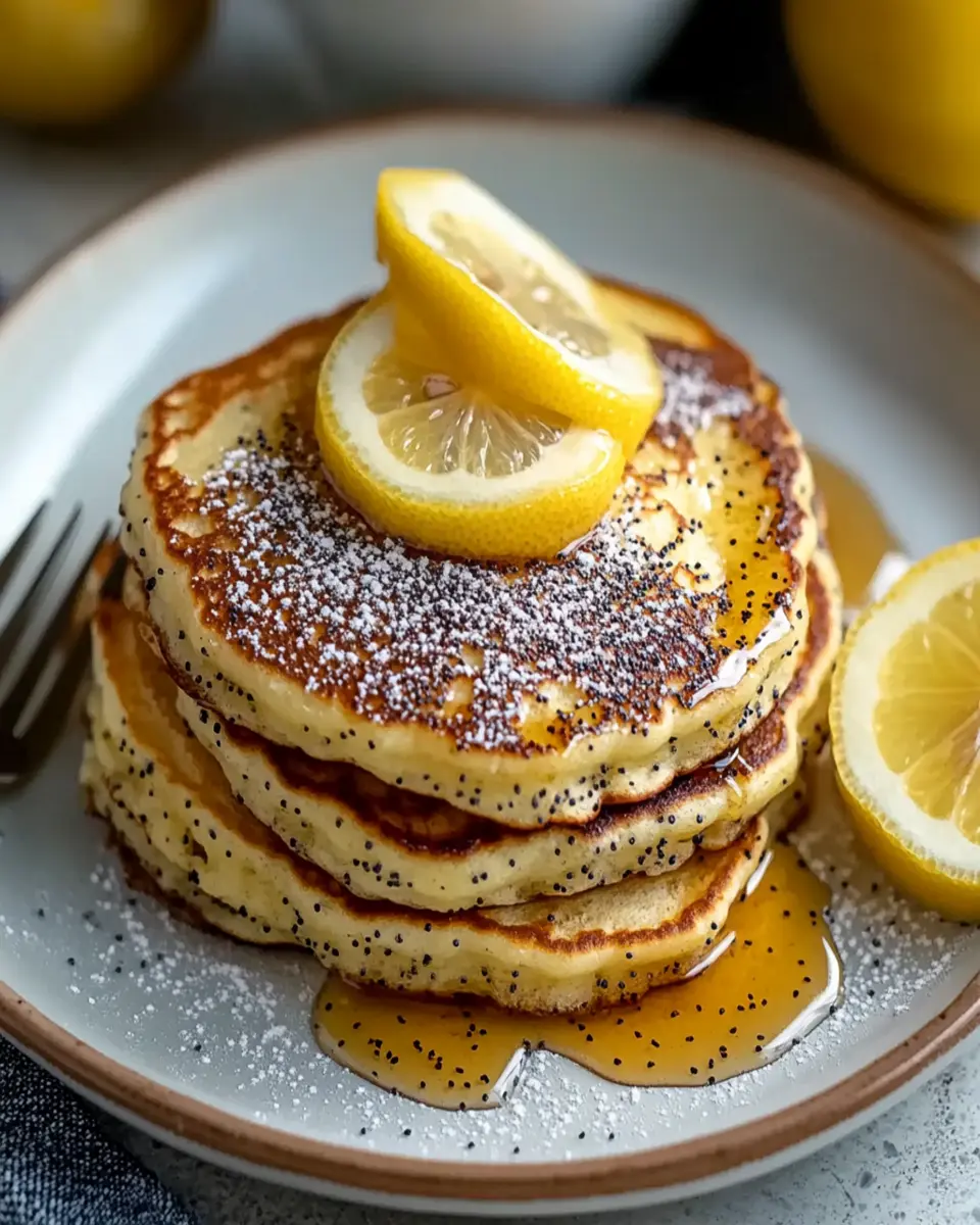 Lemon Pancakes With Poppy Seeds First Image First Image