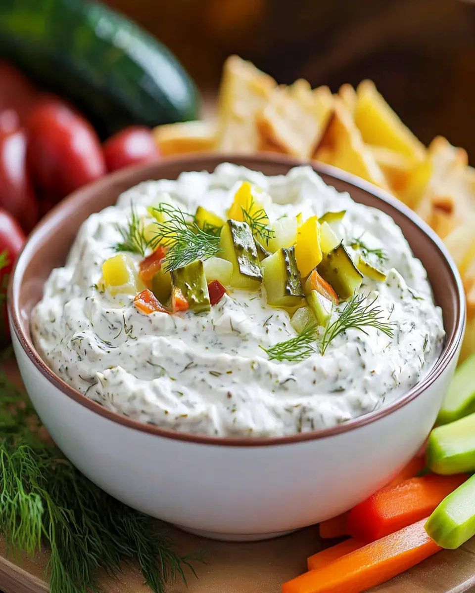 Spicy Dill Pickle Dip First Image First Image