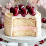 Irresistible Cherry Sour Cream Cake – A Sweet Delight First Image First Image