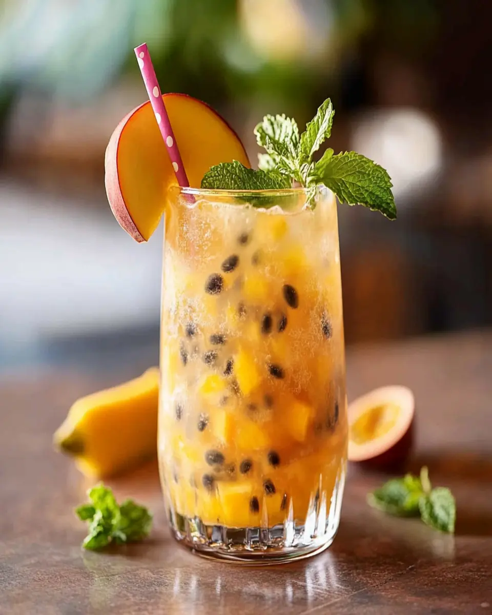 Mango Passion Fruit Mocktail First Image First Image