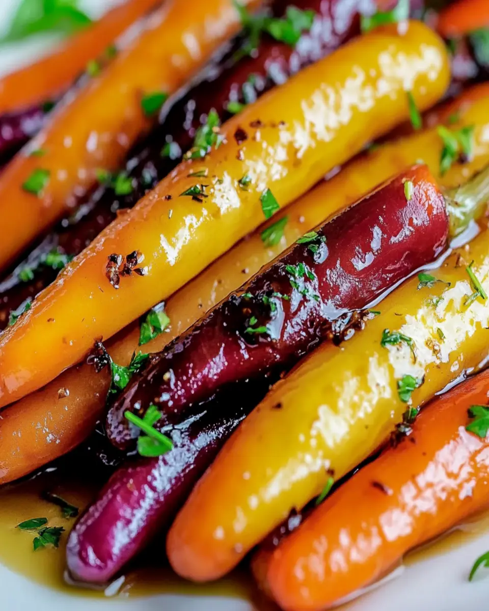 Irresistible Honey Balsamic Glazed Rainbow Carrots Recipe First Image First Image