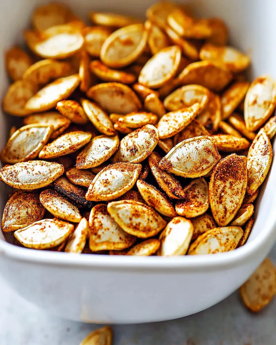Crunchy Spicy Roasted Pumpkin Seeds Recipe You’ll Love First Image First Image