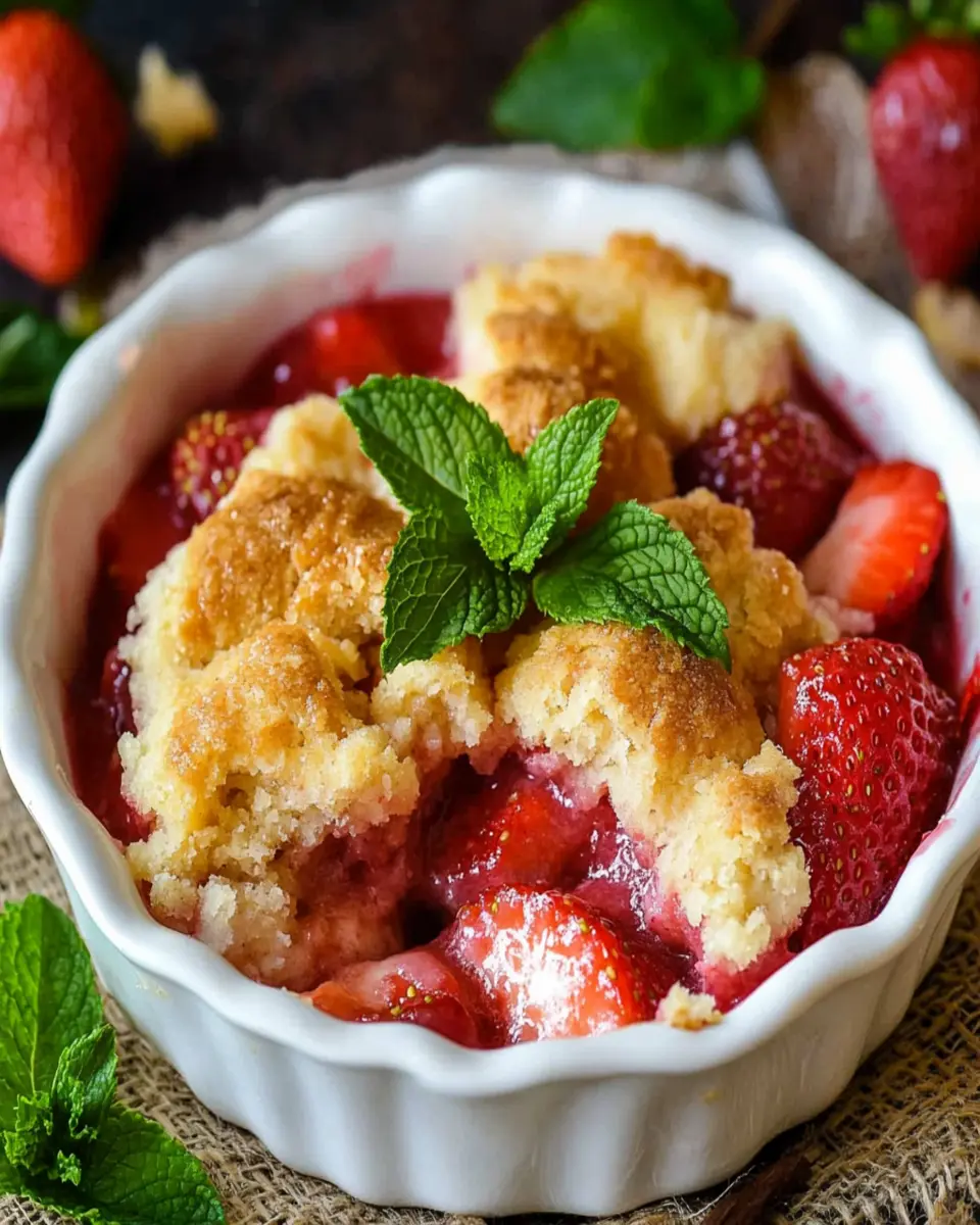Strawberry Cobbler First Image First Image