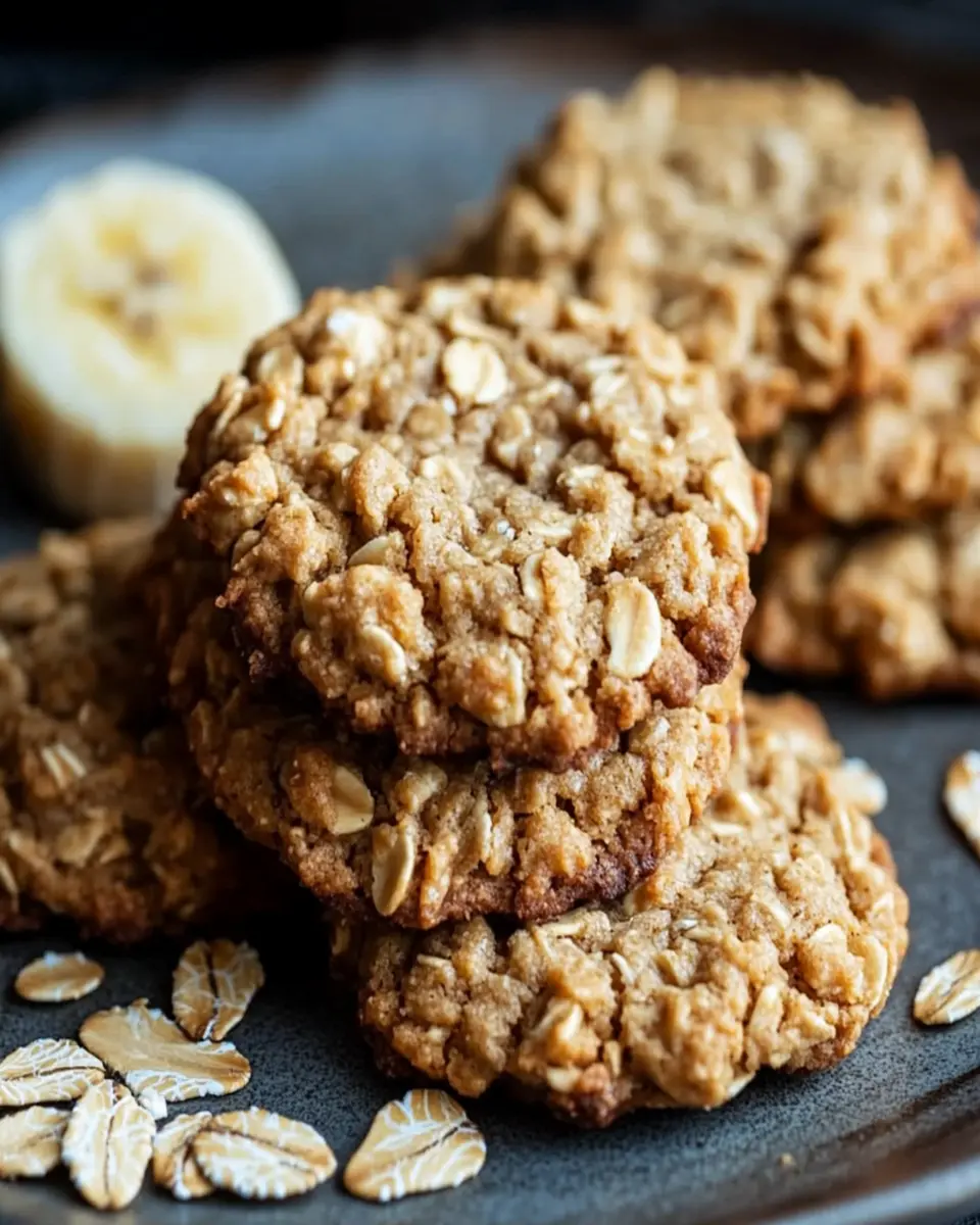 Peanut Banana Oat Cookies First Image First Image