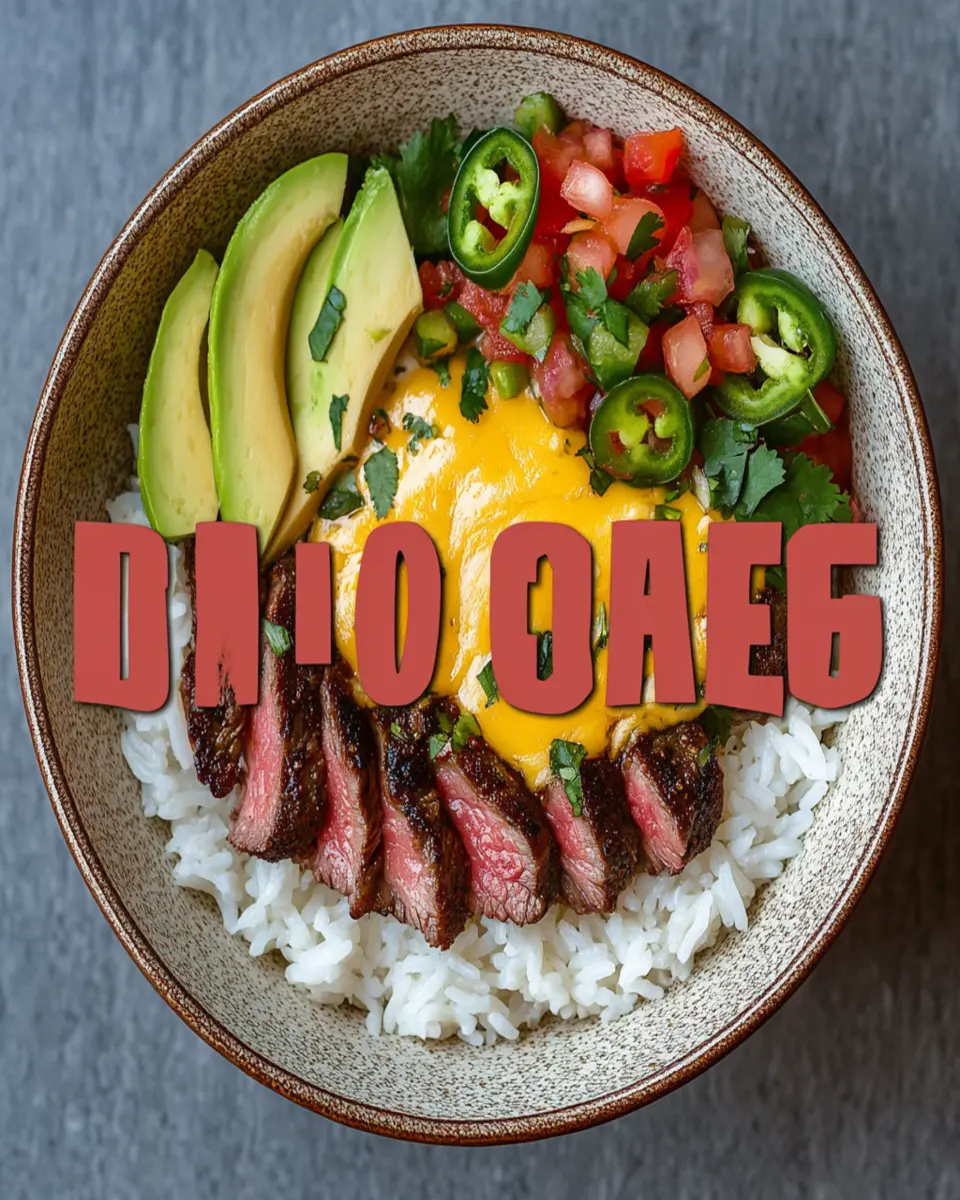 Steak Queso Rice Bowl Recipe First Image First Image
