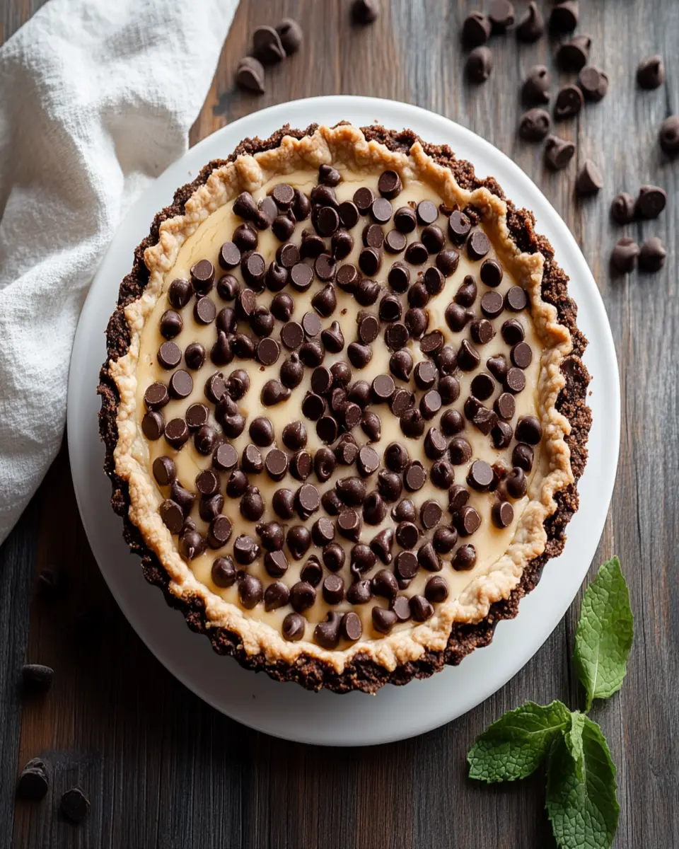 Chocolate Chip Funny Cake Pie First Image First Image