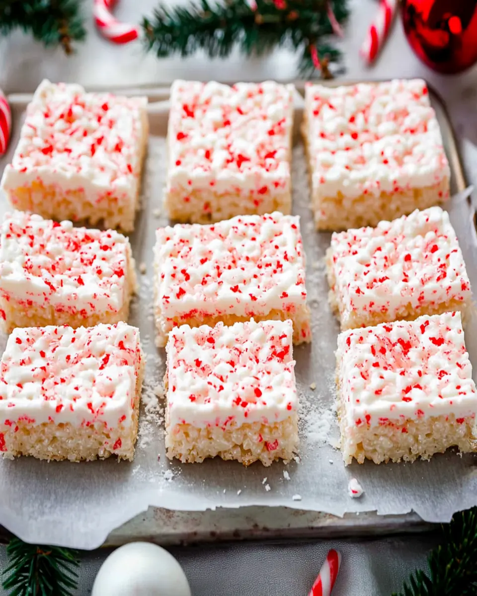 Peppermint Rice Krispie Treats First Image First Image