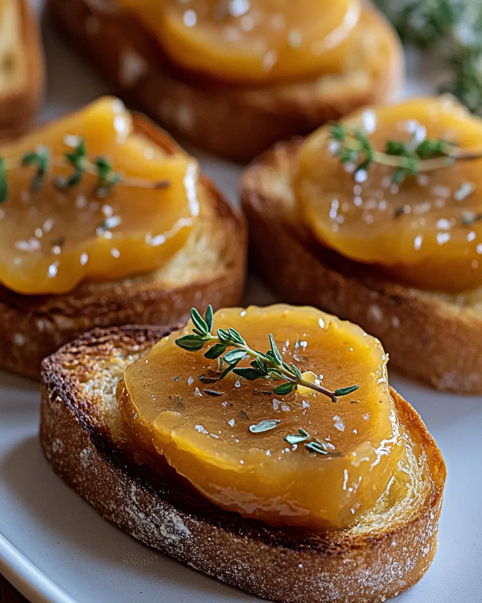 Pumpkin Butter Crostini with Thyme First Image First Image