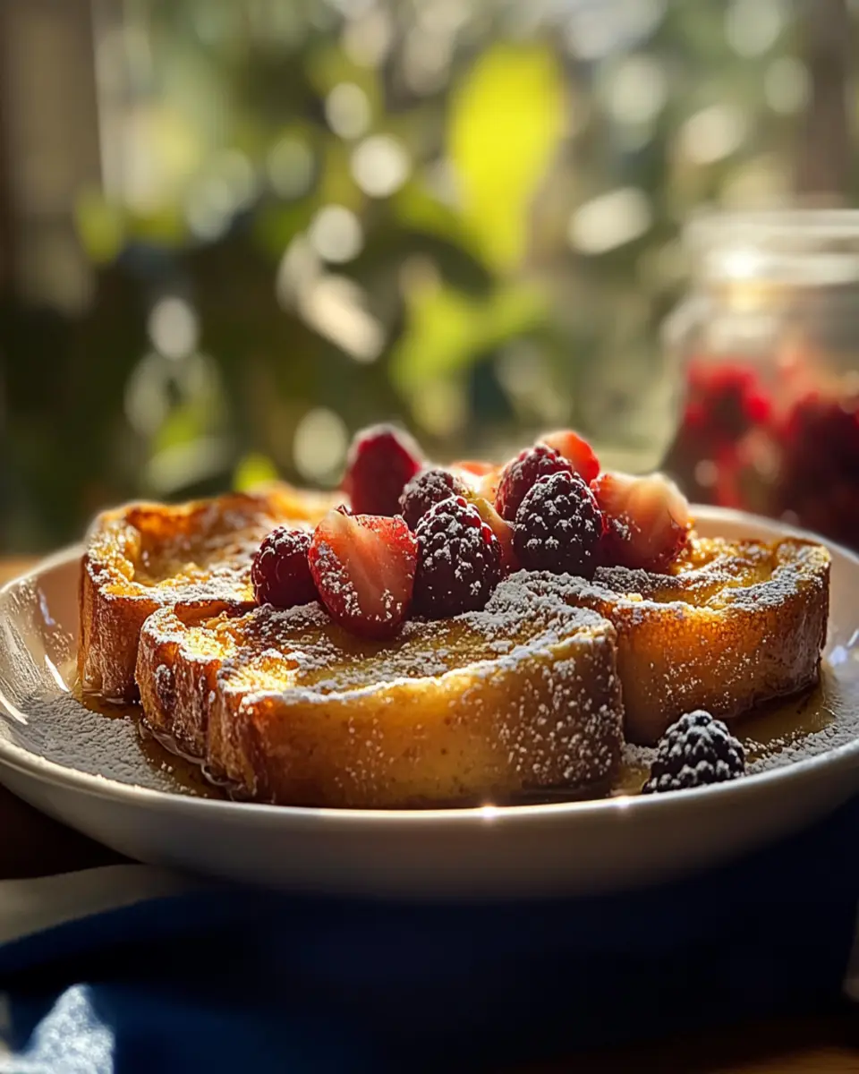 Irresistible Overnight Baked French Toast Recipe First Image First Image