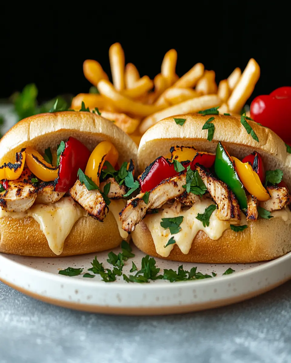 Easy Chicken Philly Cheese Steaks Recipe First Image First Image