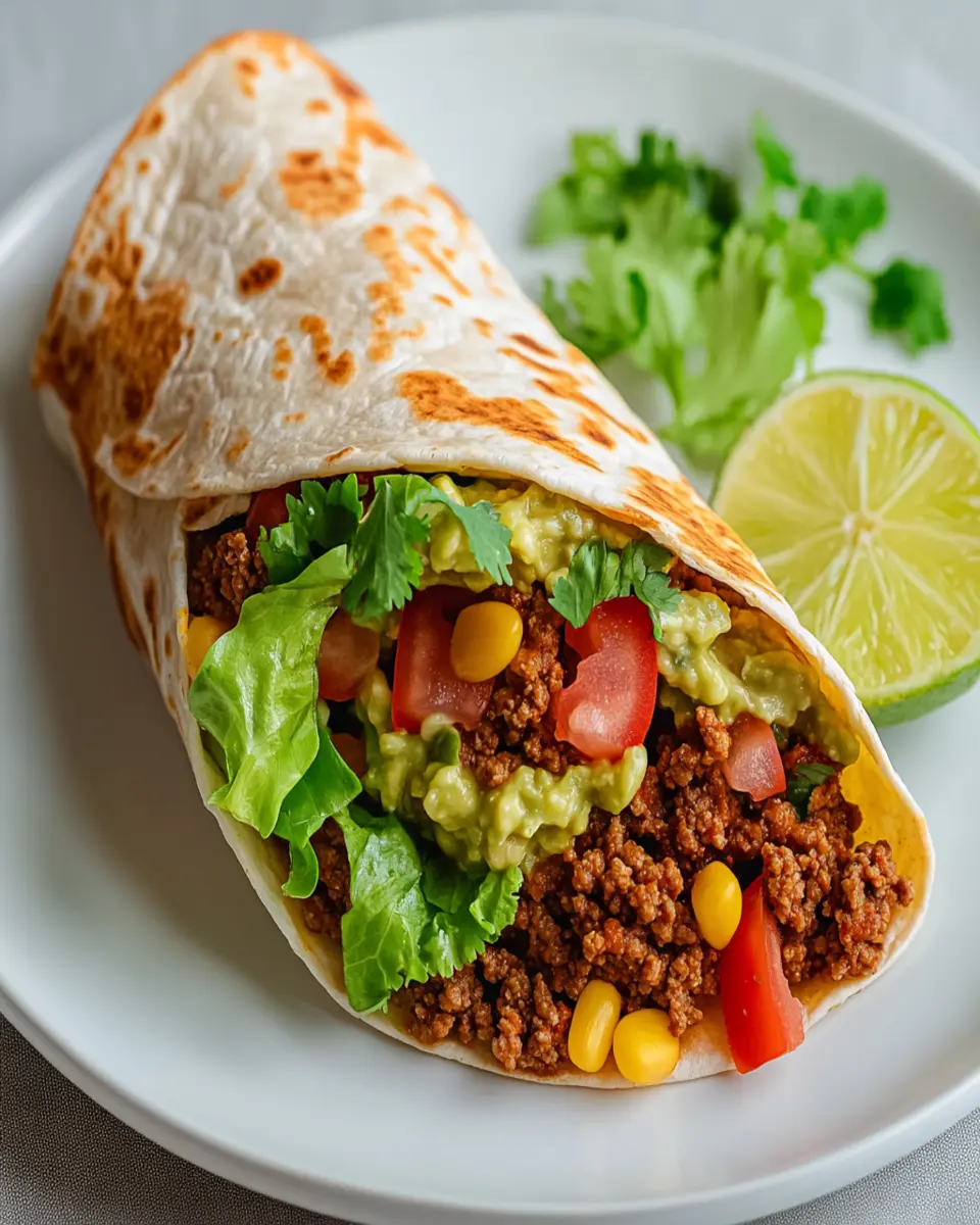 Crunchy Beef Tortilla Folded Wrap First Image First Image