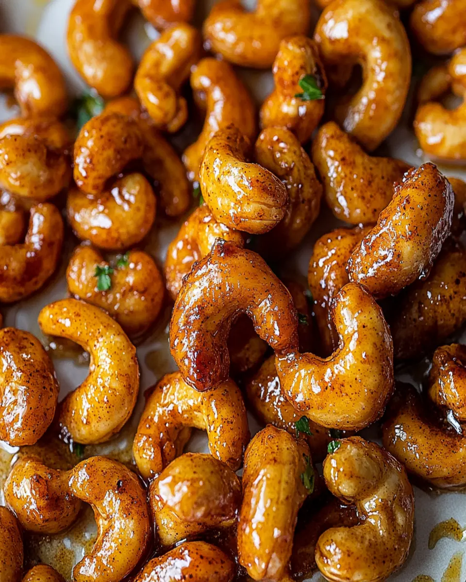Spicy Maple Glazed Cashews First Image First Image
