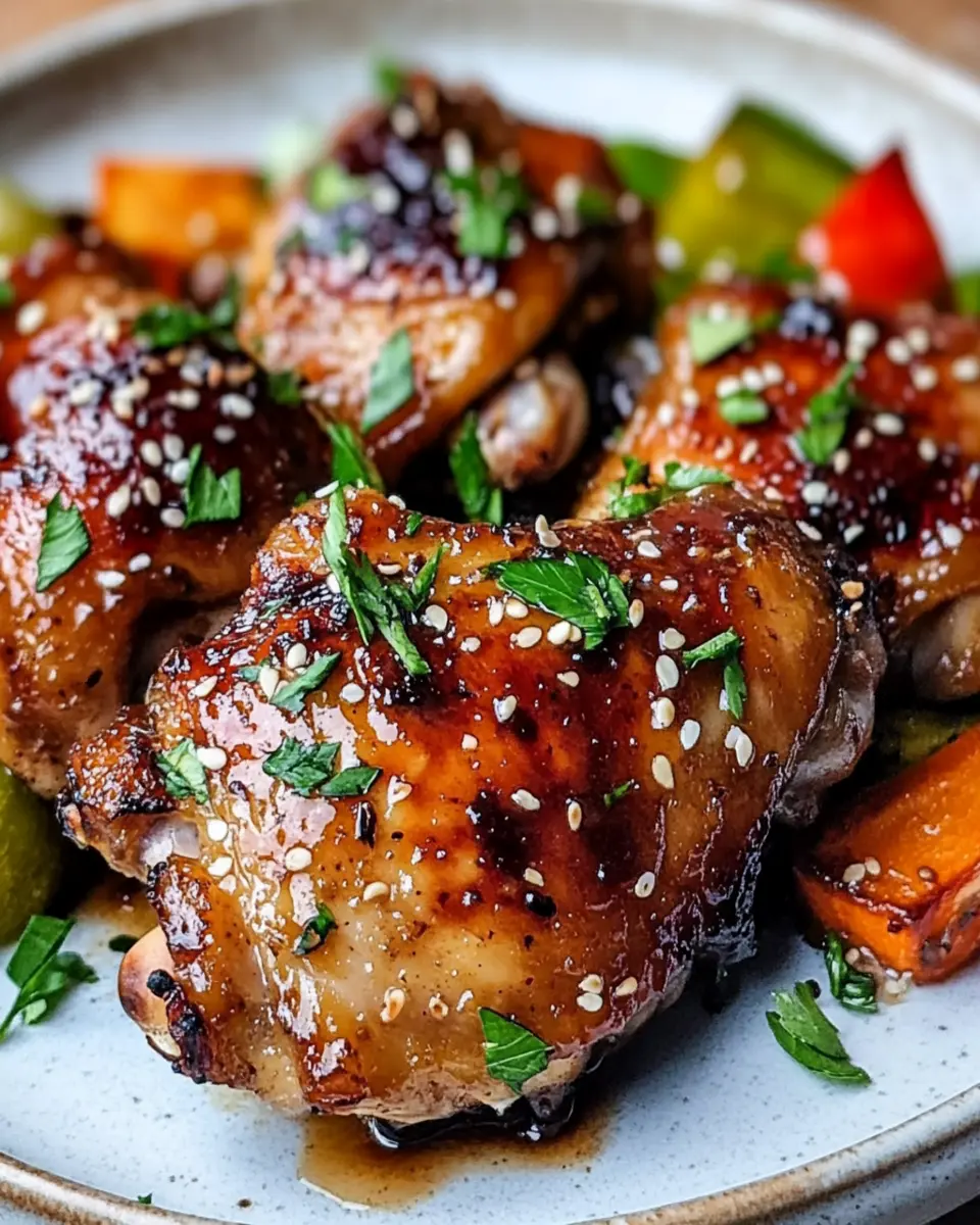Irresistible Garlic Soy Roasted Chicken Thighs Recipe First Image First Image