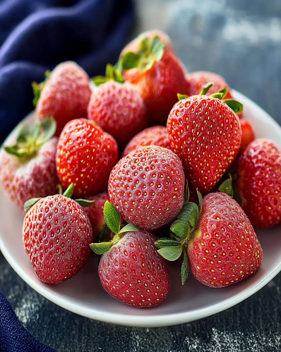How to Freeze Strawberries First Image First Image