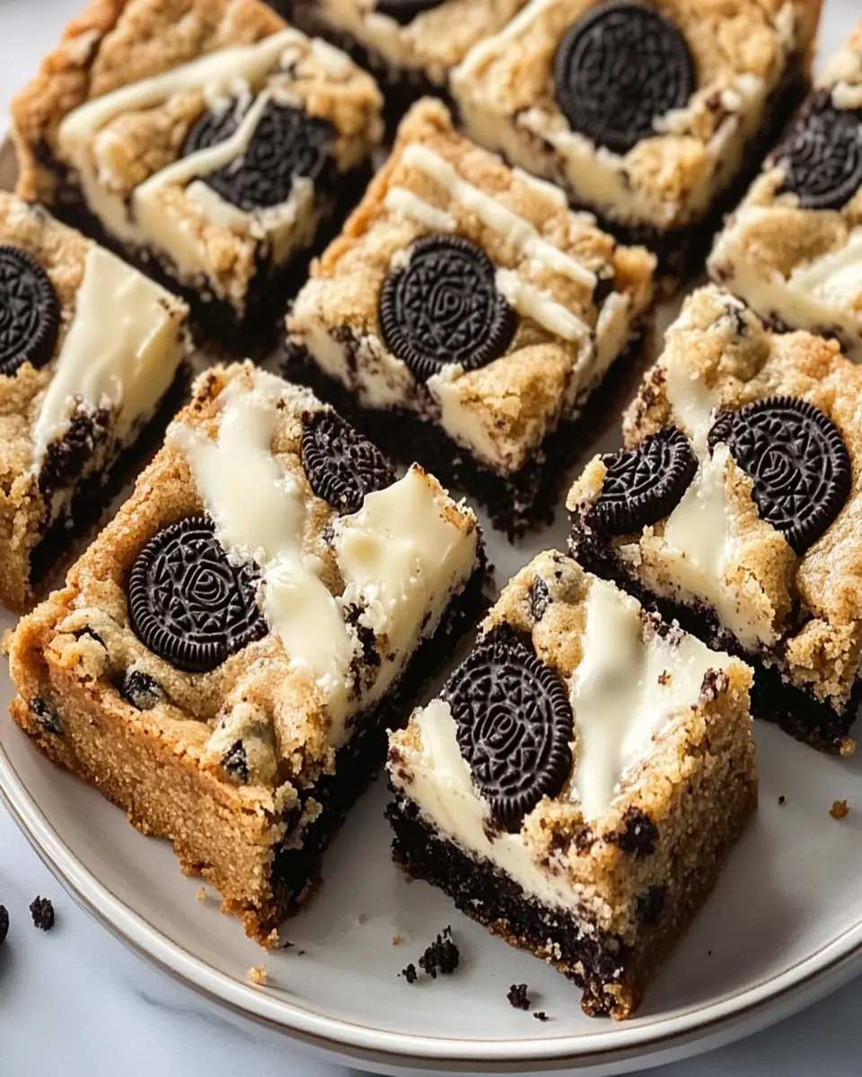 Oreo Cookies & Cream Blondie Bars First Image First Image
