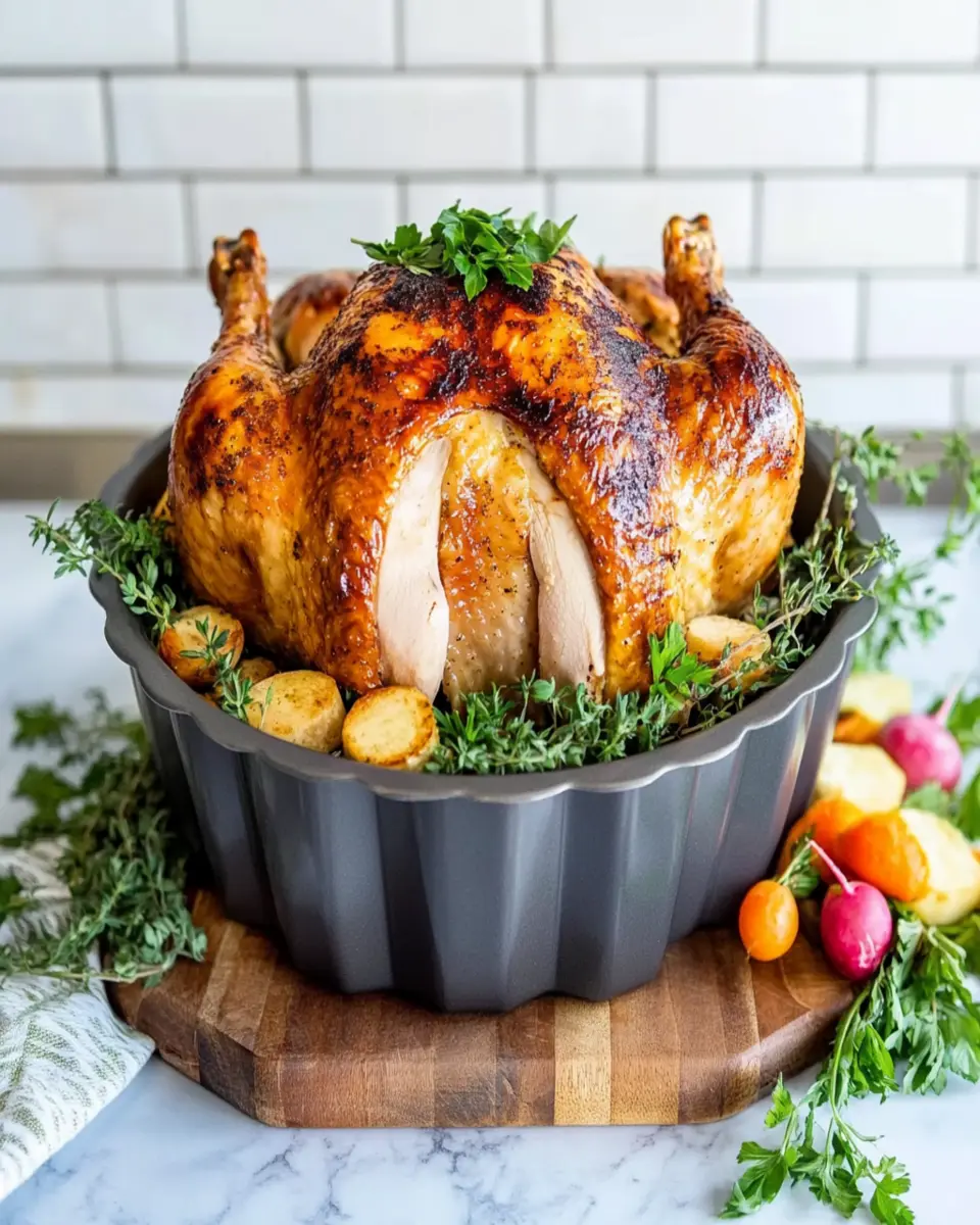 Rotisserie Chicken in Oven First Image First Image