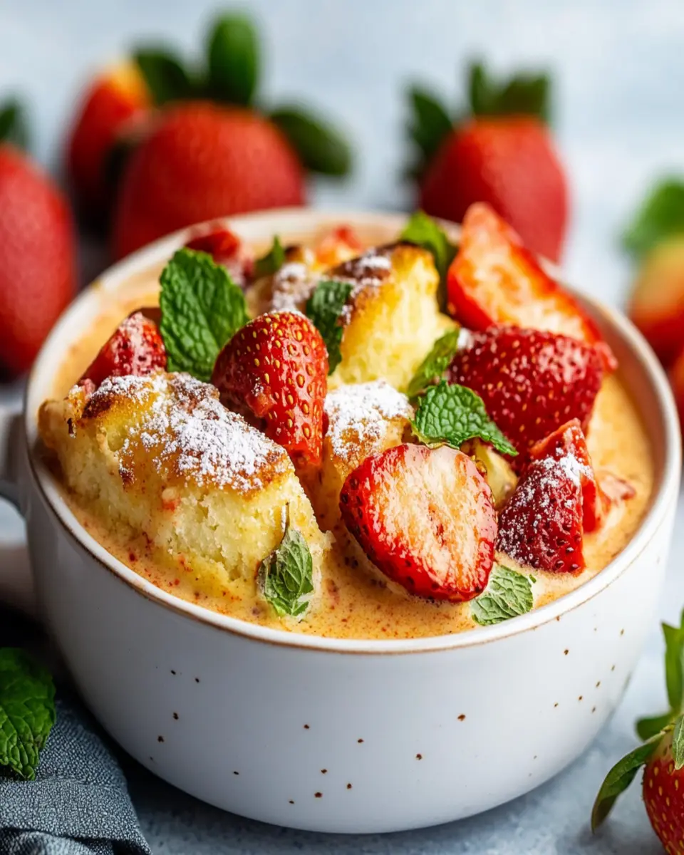 Keto Strawberry Mug Cake First Image First Image