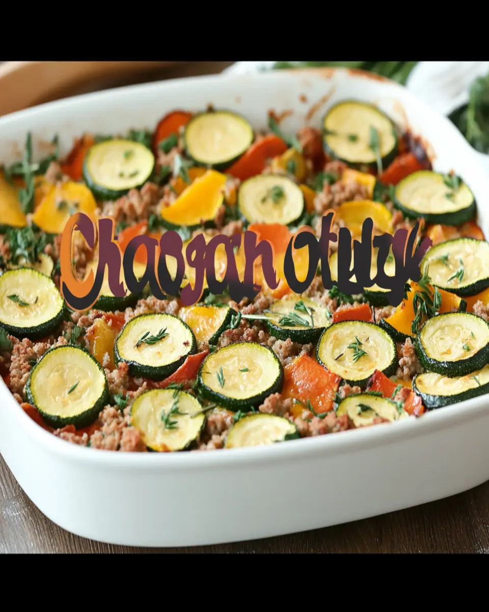 Ground Turkey Zucchini Casserole Recipe First Image First Image