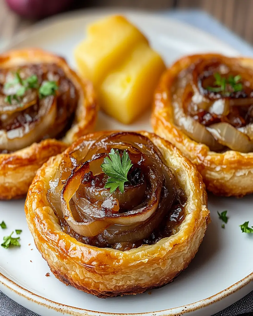 Irresistible Caramelized Onion and Goat Cheese Tarts First Image First Image