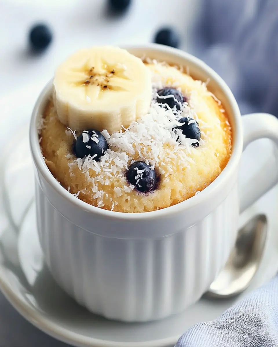 Wheat-Free Keto Banana Coconut Mug Cake First Image First Image