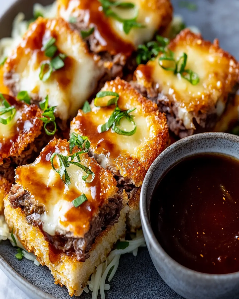 Delicious French Dip Squares Recipe First Image First Image