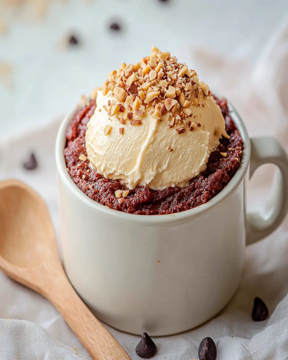 Keto Fluffernutter Mug Cake First Image First Image