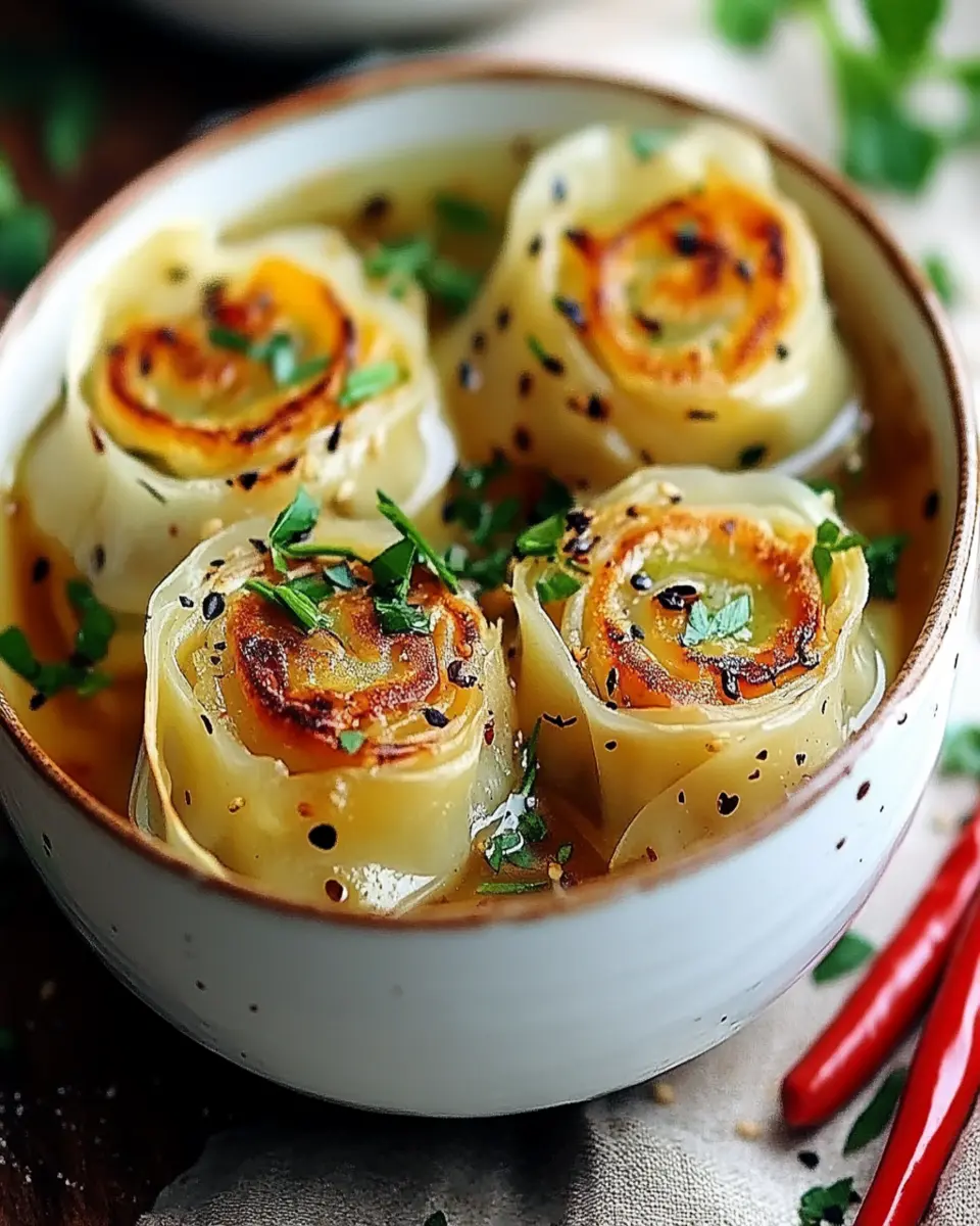 spicy dumpling soup First Image First Image