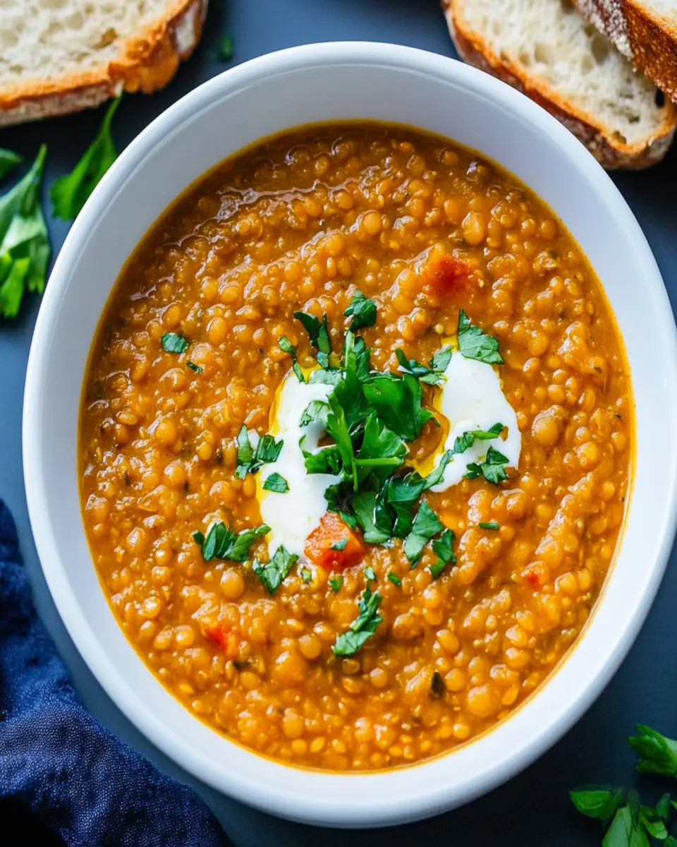 Simple Red Lentil Soup First Image First Image