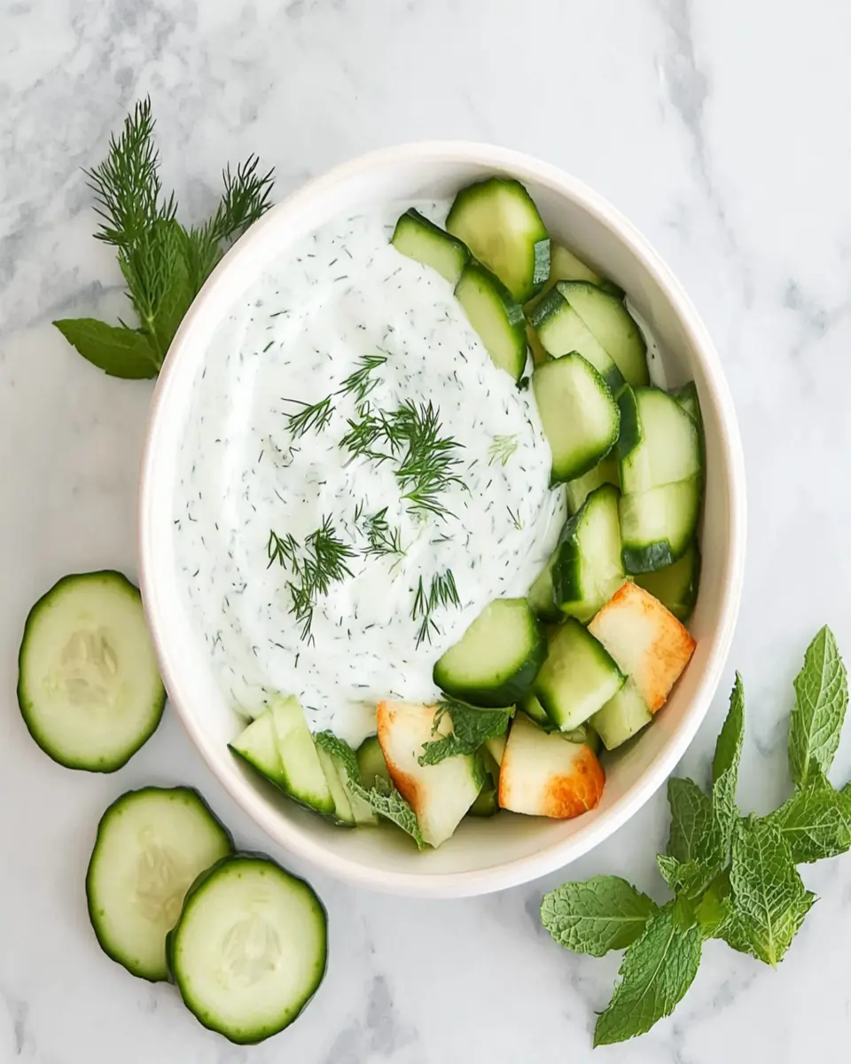 Easy Cucumber Yogurt Sauce First Image First Image