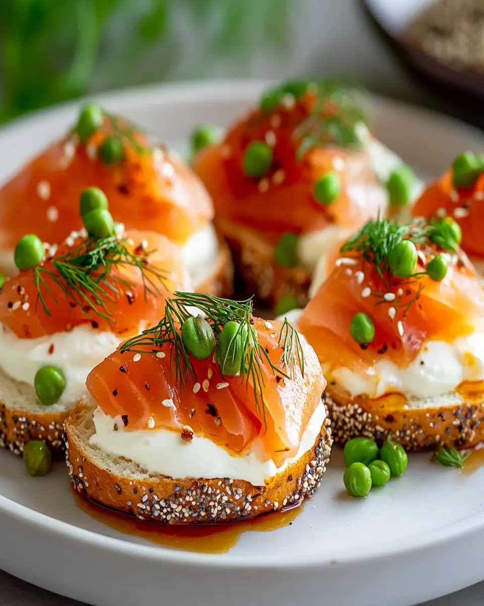 Smoked Salmon and Cream Cheese Sandwiches First Image First Image